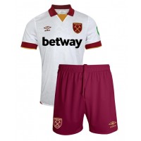 Maglia Calcio West Ham United Terza Divisa Bambino 2024-25 Manica Corta (+ pantaloncini)